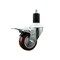 Service Caster 3'' Maroon Poly Swivel 1-1/2'' Expanding Stem Caster Total Lock Brake SCC-EXTTL20S314-PPUB-MRN-112 - alternate 1